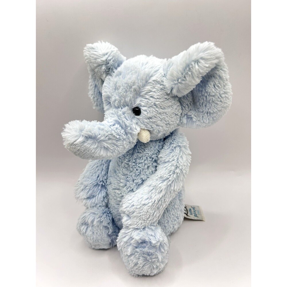 Jellycat Baby Blue Elephant Plush Chime Rattle 12" Soft Toy Stuffed Animal